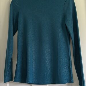 Colleen Lopez Sparkling Blue Long Sleeve Top